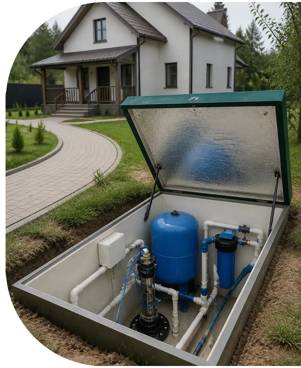 Автономное водоснабжение дома в Раменском от 152085 р. | АПаруса-Рмн